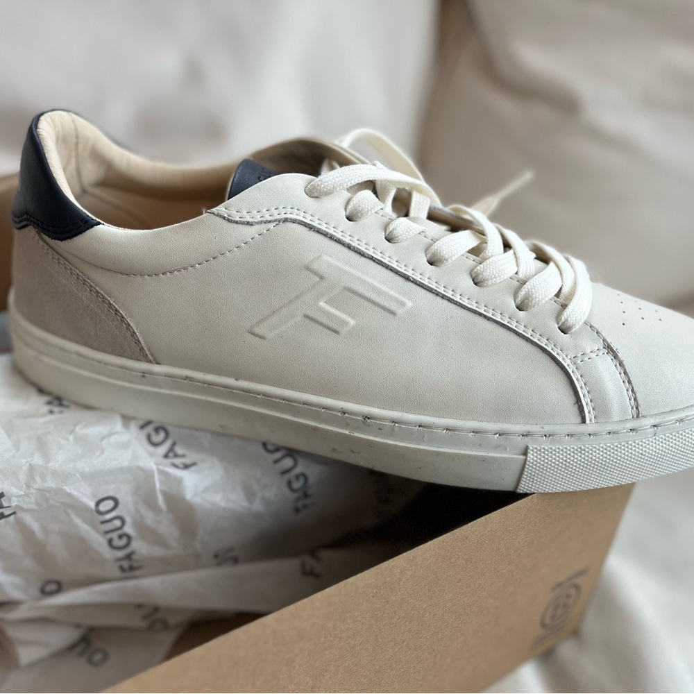 Faguo White Leather Sneakers
